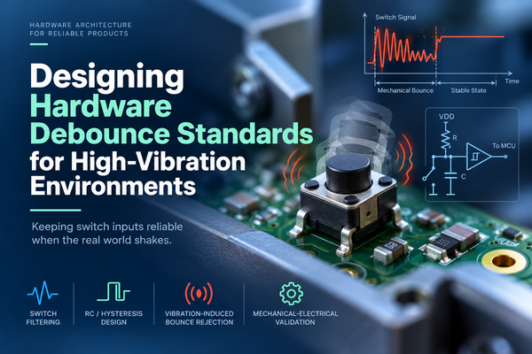 Hardware debounce circuit design for high-vibration environments