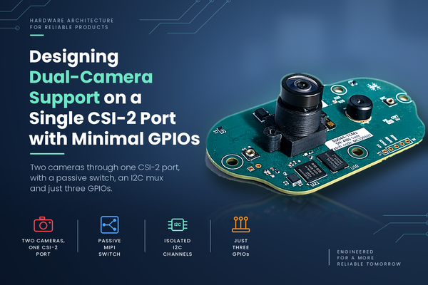 Designing Dual-Camera Support on a Single CSI-2 Port with Minimal GPIOs